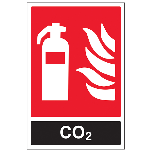 CO2 Fire Extinguisher Safety Sign Essential Workplace