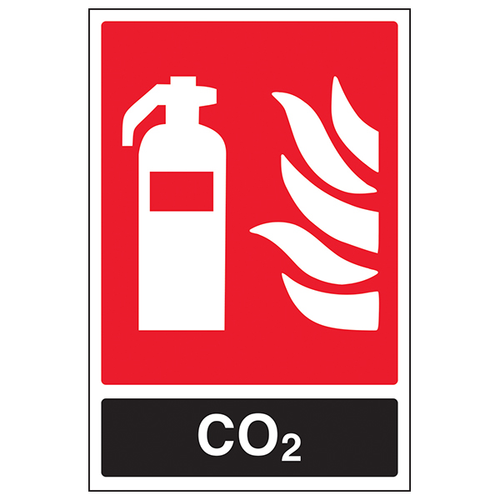 CO2 Fire Extinguisher Safety Sign Essential Workplace