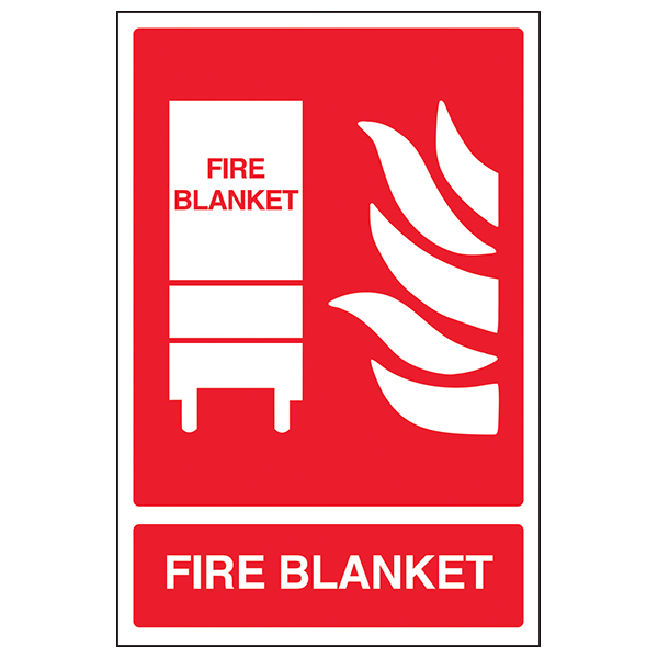 Fire Blanket Safety Sign BS 5499 Compliant For Workplaces