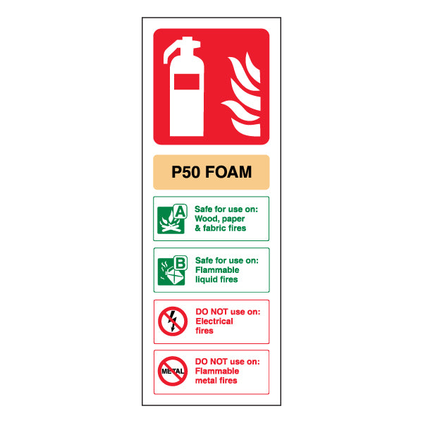 P50 Foam Extinguisher BS 5499 For Facility Safety Pros