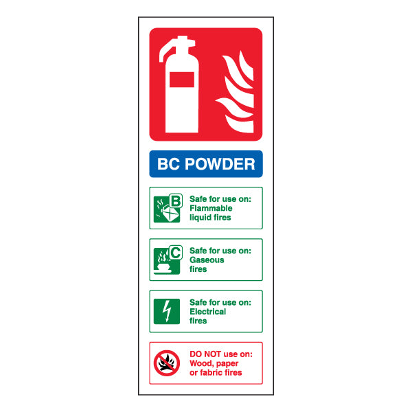 BC Powder Extinguisher EN ISO 7010 Compliant For Workplaces