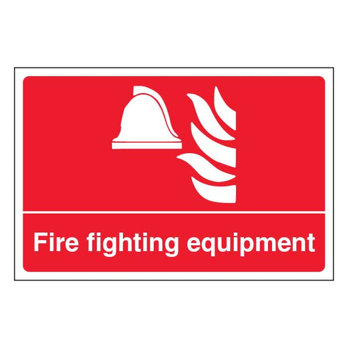 Fire Fighting Equipment Safety Sign Large Landscape Site