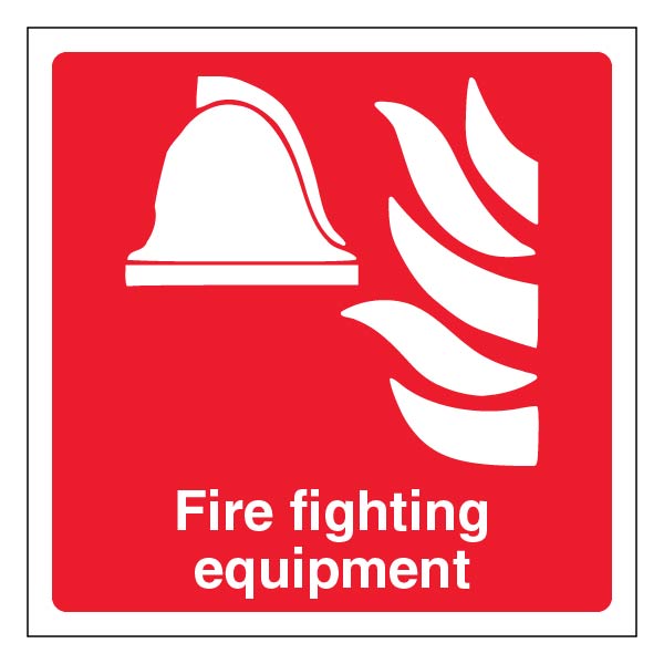 Fire Fighting Equipment Safety Sign Certified For Workplace