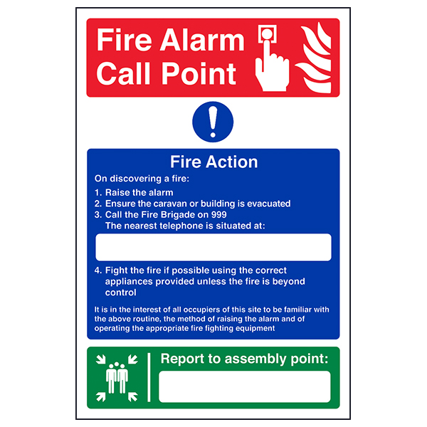 Fire Point Safety Sign BS5499 EN ISO 7010 For Workplace