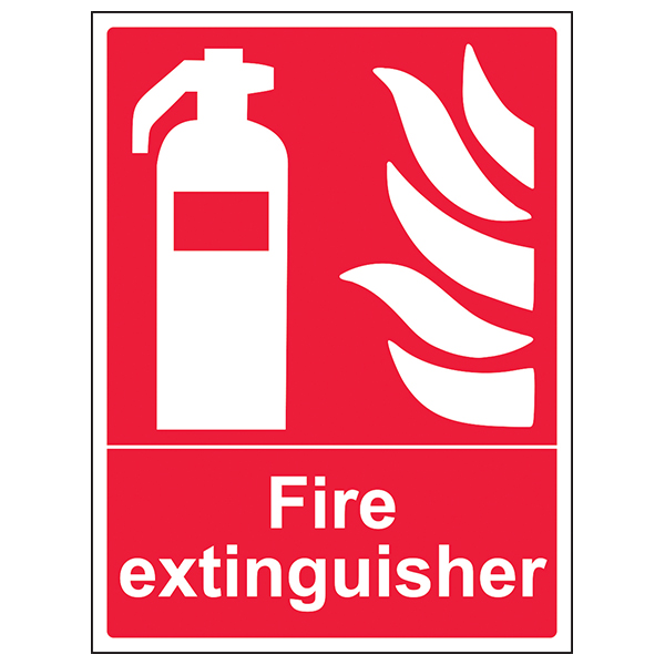 Fire Extinguisher Safety Sign BS Compliant For Workplace