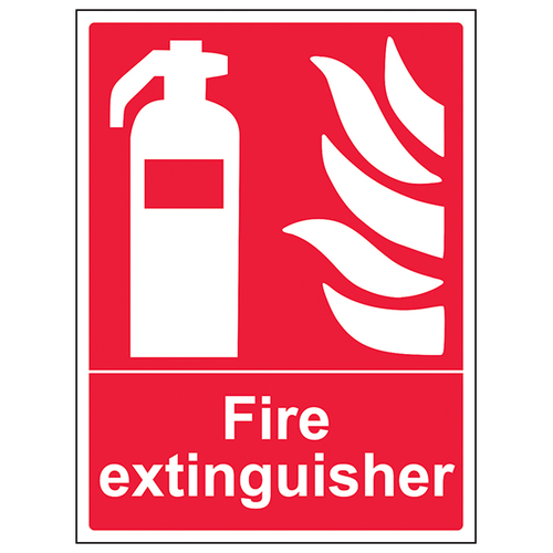 Fire Extinguisher Safety Sign BS Compliant For Workplace