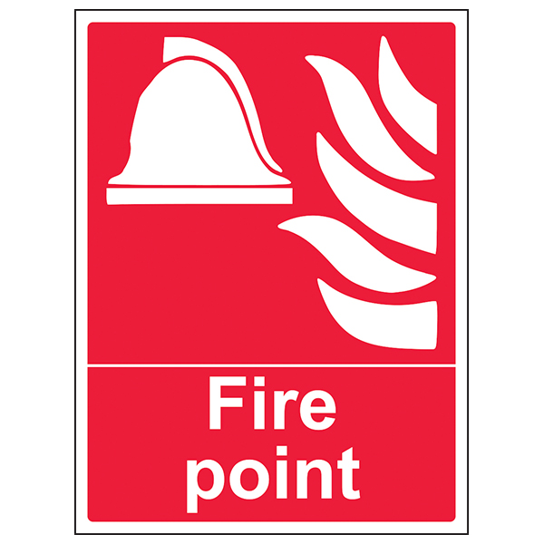 Fire Point Safety Sign Compliant BS EN ISO 7010 Business