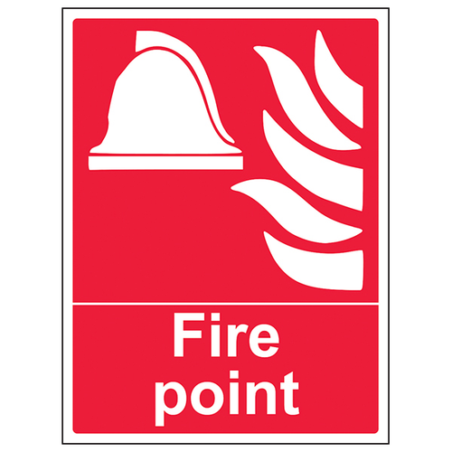Fire Point Safety Sign Compliant BS EN ISO 7010 Business
