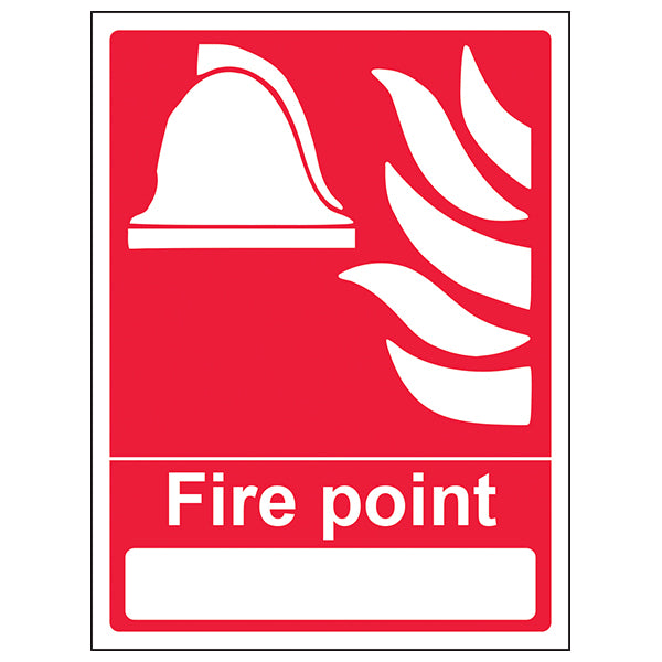 Fire Point Safety Sign Compliant Durable For Worksites