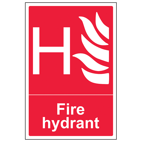 Fire Hydrant Safety Sign Compliant Durable For Sites
