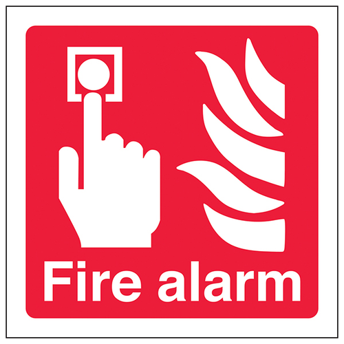 Fire Alarm Safety Sign Compliant EN ISO 7010 For Facilities