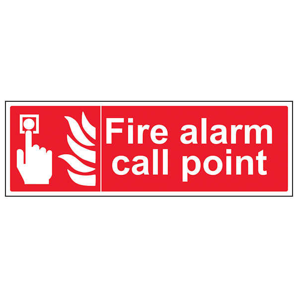 Fire Alarm Call Point Safety Sign High Vis Workplace