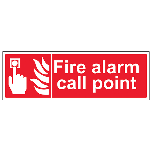 Fire Alarm Call Point Safety Sign High Vis Workplace