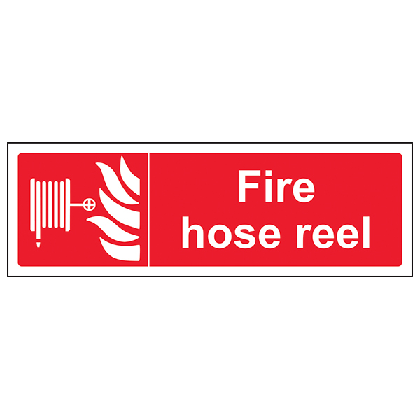 Fire Hose Reel Safety Sign BS5499 Compliant For Site