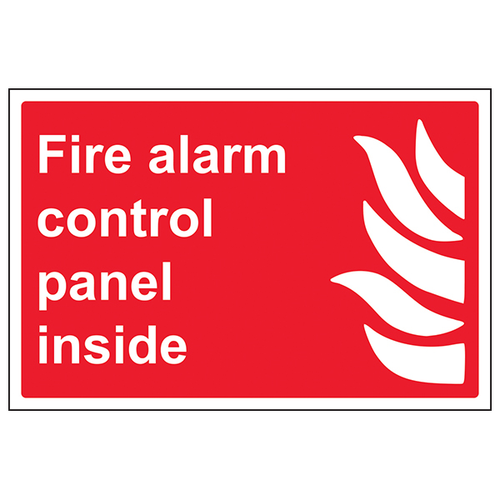 Fire Alarm Control Panel Safety Sign Compliant For Sites