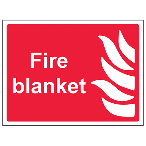 Fire Blanket Safety Sign Compliant For Workplaces EN ISO