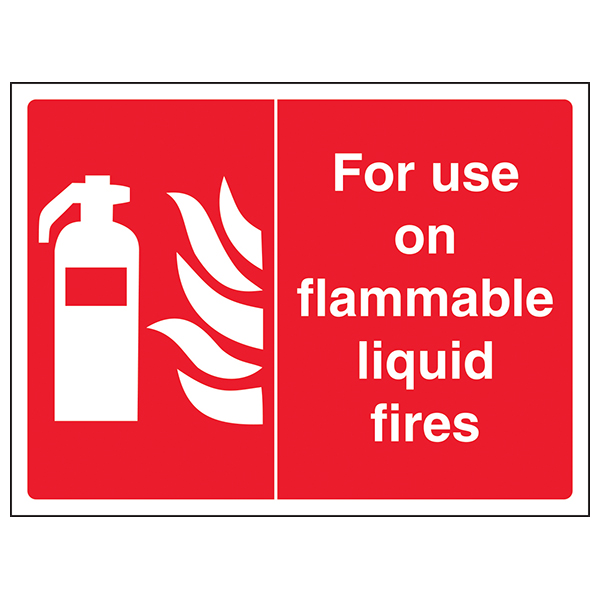 Flammable Liquid Fire Safety Sign EN ISO 7010 For Workplace