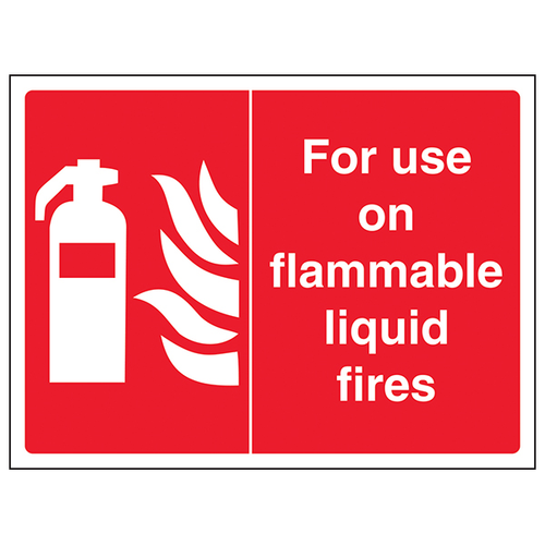 Flammable Liquid Fire Safety Sign EN ISO 7010 For Workplace