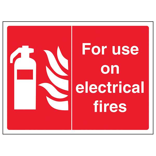 Electrical Fire Safety Sign BS5499 Compliant For Workplace