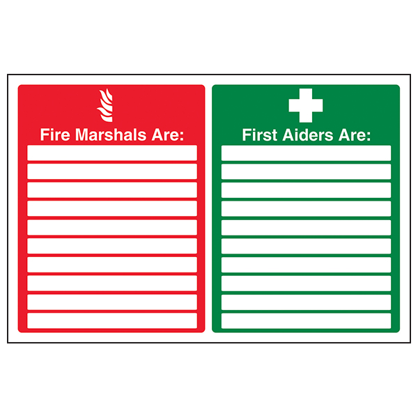 Fire Marshal Safety Sign BS5499 Compliant for Workplace