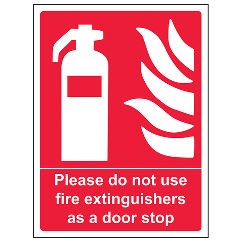 Fire Extinguisher Safety Sign Durable Clear For Workplaces