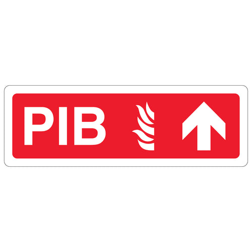 PIB Arrow Up Safety Sign For Fire Service Rapid Aid