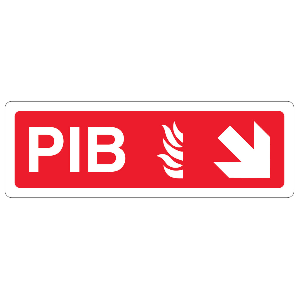 PIB Arrow Safety Sign Quick Locate For Fire Service