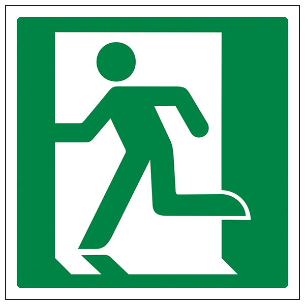 Running Man Left Safety Sign Compliant For Workplaces