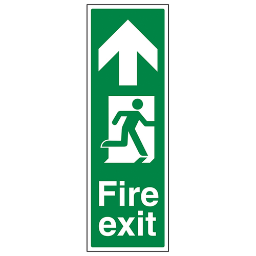 Fire Exit Arrow Up Safety Sign Durable BS5499 For Buildings