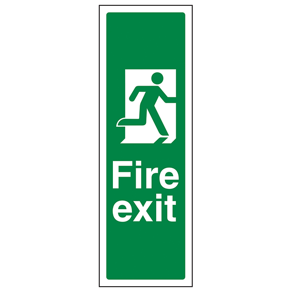 Fire Exit Safety Sign Right For Buildings Durable BS5499