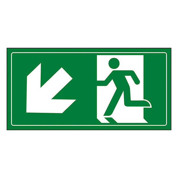 Fire Exit Safety Sign High Visibility BS5499 Workplace