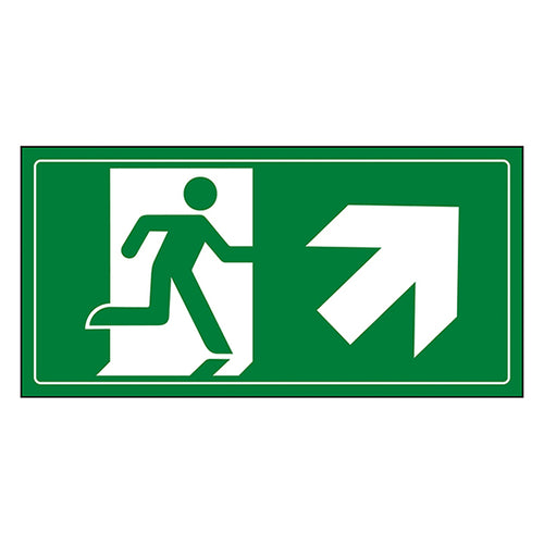Fire Exit Safety Sign Compliant EN ISO 7010 For Offices