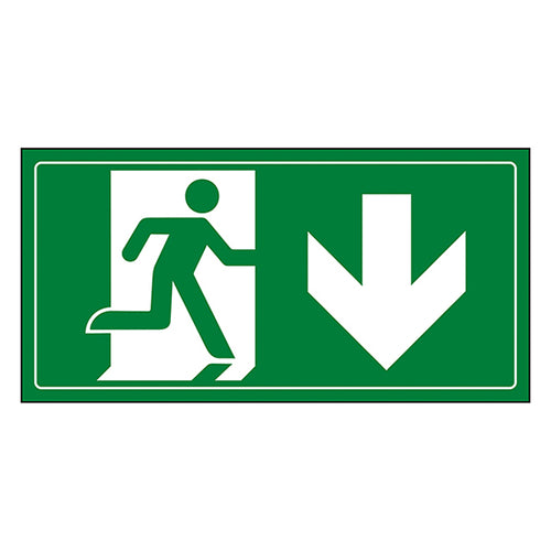 Fire Exit Safety Sign High Visibility BS For Workplaces