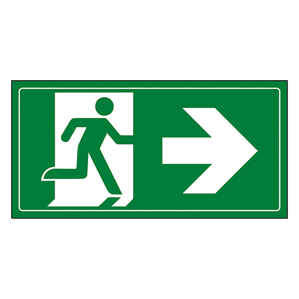 Fire Exit Safety Sign BS5499 Compliant Durable Office