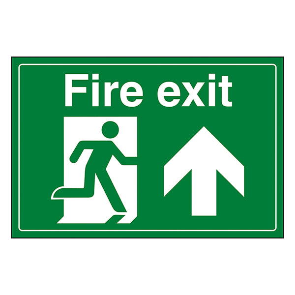 Fire Exit Safety Sign High Visibility Durable For Workplace