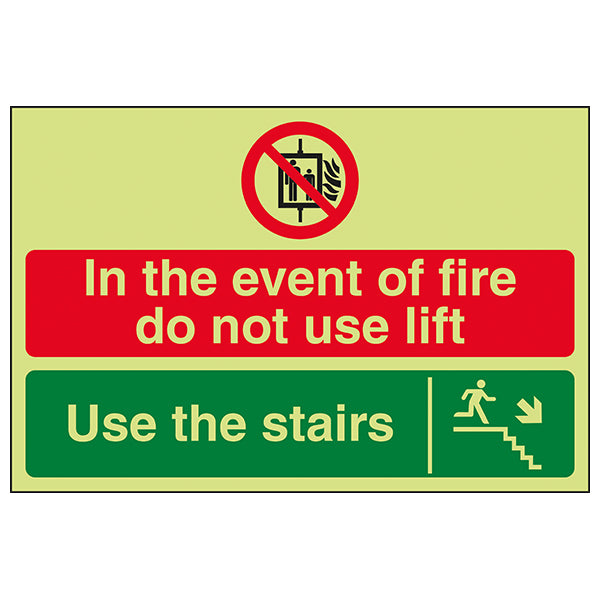 Photoluminescent Emergency Safety Sign For Facility Manager