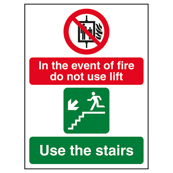 Fire Evacuation Safety Sign EN ISO 7010 Compliant Staff
