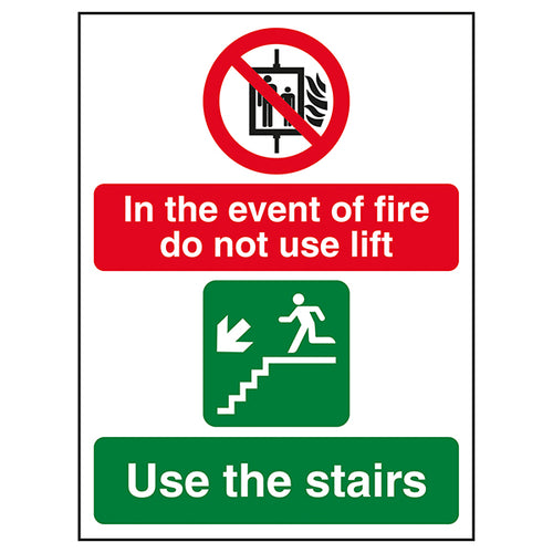 Fire Evacuation Safety Sign EN ISO 7010 Compliant Staff