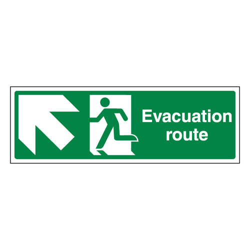 ProtectUK Evacuation Route Durable Safety Sign Facilities