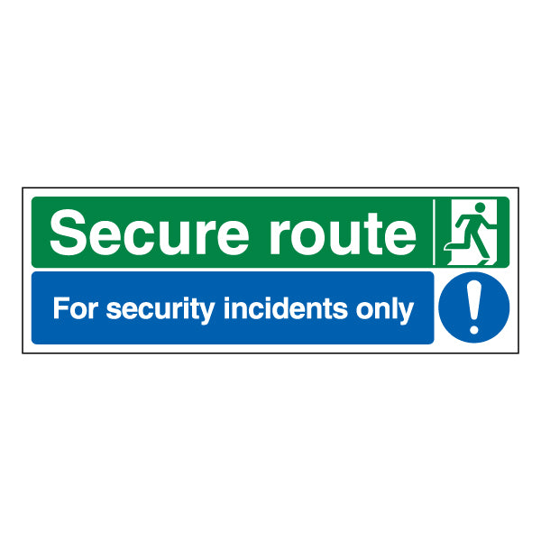 ProtectUK Secure Route Safety Sign For Premises Managers