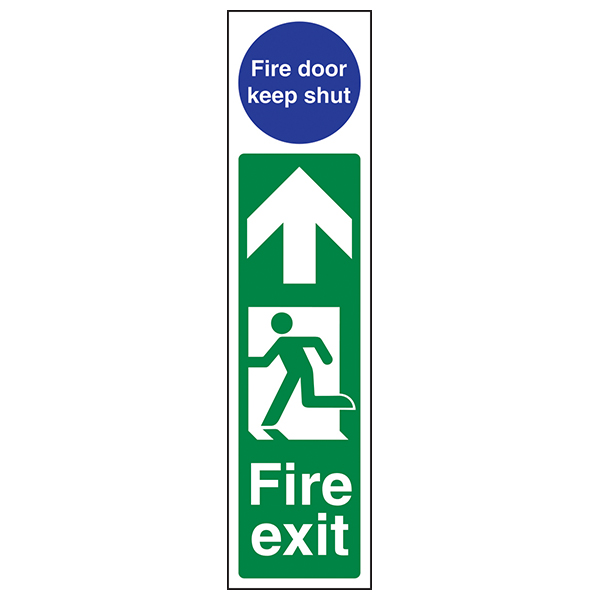 Fire Exit Door Plate Safety Sign Robust BS For Offices