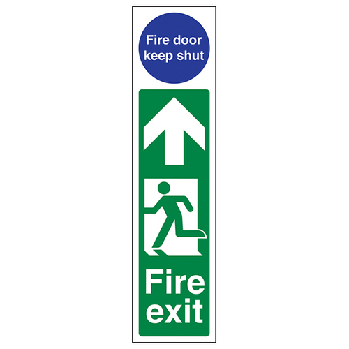 Fire Exit Door Plate Safety Sign Robust BS For Offices