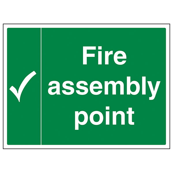 Fire Assembly Point Safety Sign Clear Guidance For Staff