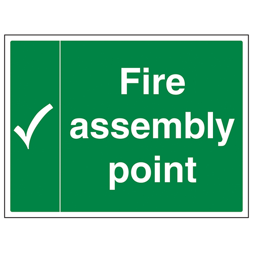 Fire Assembly Point Safety Sign Clear Guidance For Staff