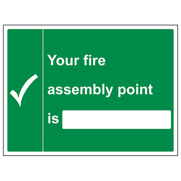 Fire Assembly Point Safety Sign Compliant For Workplace
