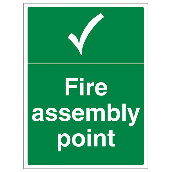 Fire Assembly Point Safety Sign Compliant For Workplaces