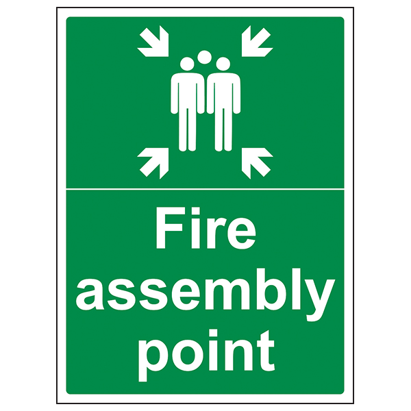 Fire Assembly Point Safety Sign Compliant For Workplaces
