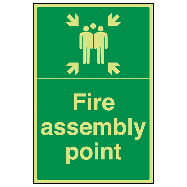 GITD Fire Assembly Point Safety Sign For Workplace Staff