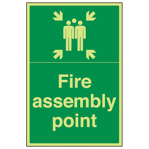 GITD Fire Assembly Point Safety Sign For Workplace Staff