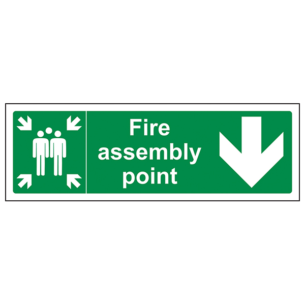Fire Assembly Point Safety Sign EN ISO 7010 For Staff